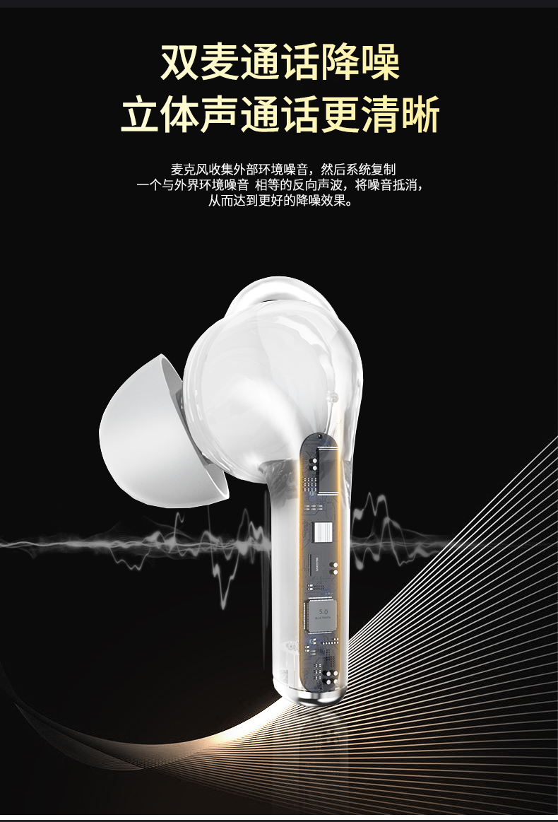 爱奇艺 入耳式降噪蓝牙耳机 蓝牙5.1连接 图6