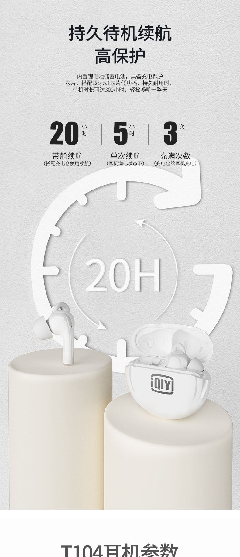 爱奇艺 入耳式降噪蓝牙耳机 蓝牙5.1连接 图11