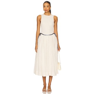 New winter product free people white sleeveless dress backless sexy long dress revolve