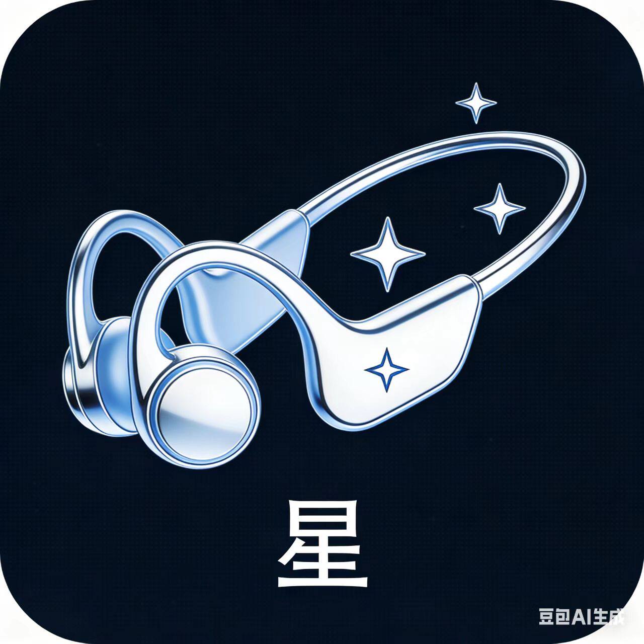 星蓝牙耳机的LOGO