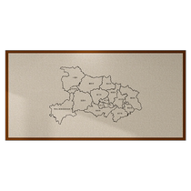 Provincial map travel photo wall felt board China travel footprint check-in mark wall felt wall stickers punch-free self-adhesive polaroid decoration creative atmosphere photo display wall hanging