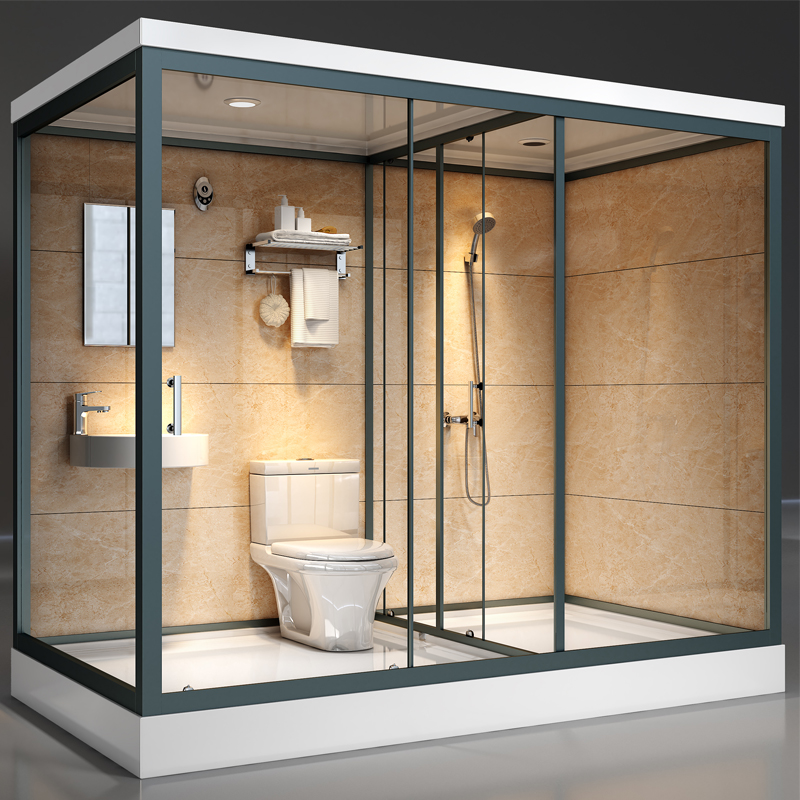 Shower room home bathroom integrated overall powder room integrated bath room dry and wet separation toilet bath room
