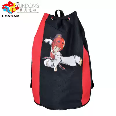 Taekwondo protective gear backpack Sanda clothing adult children's storage bag large waterproof shoulder schoolbag custom printing