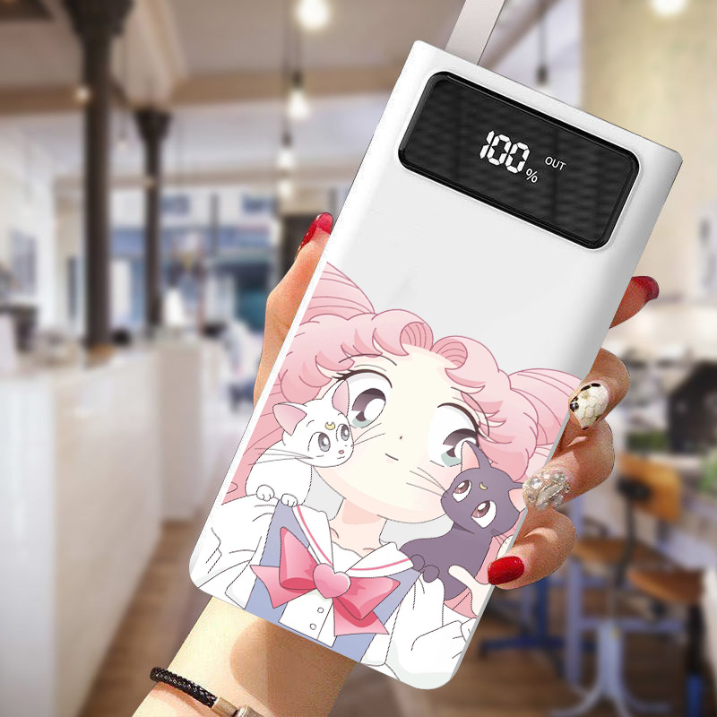 Mobile charger 30000 mAh large-capacity cartoon 30,000 student party convenient portable power bank for Xiaomi