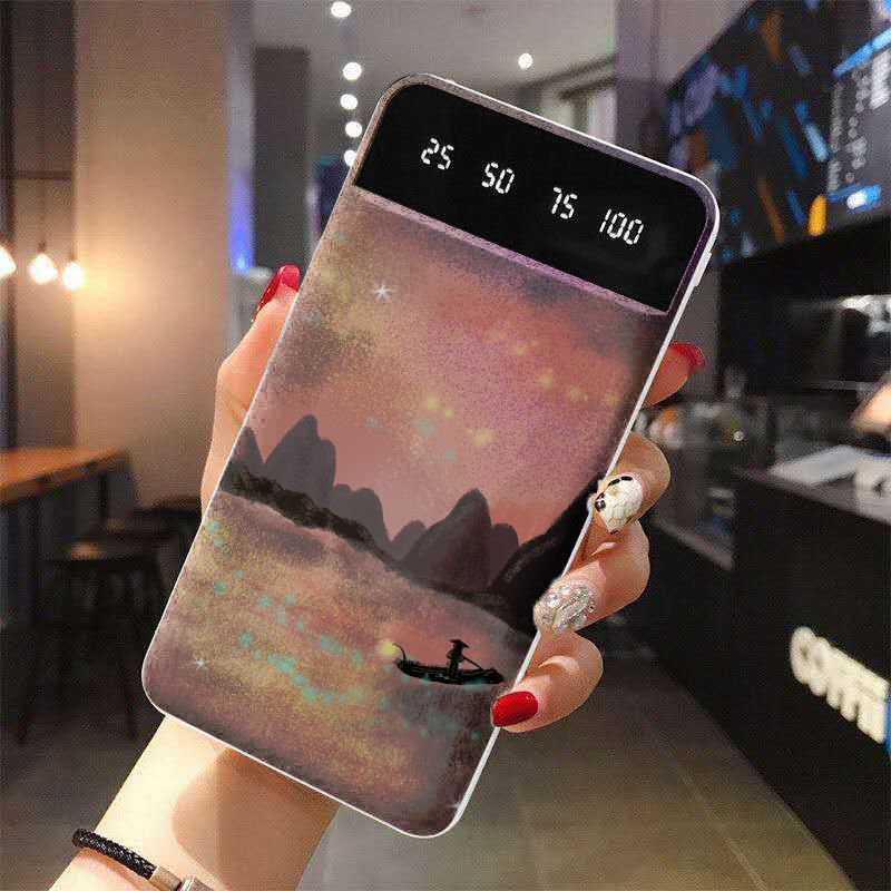10000 mAh mobile charging ultra-thin 20000 mAh large capacity student suitable for Xiaomi action power supply