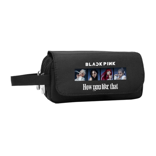 Blackpink Pen Bag Корейская группа Kim Jiuni, окружающая поддержку, креативные студенты с большой канцелярской принадлежностью