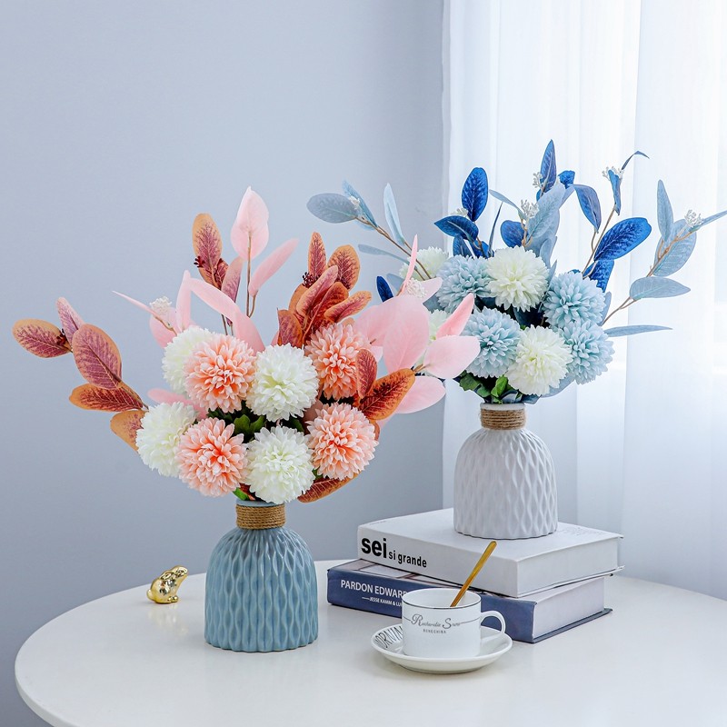 Simulation Flower Suit Swing Piece Home Interior Decoration Bouquet Living-room Dining Room Table Furnishing Fake Floral Silk Flowers Little Fresh