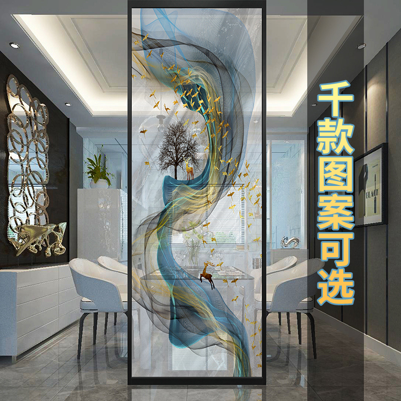 Laminated Glass Screen Partition Sliding Door Glass Landscape Painting Double-Layer Laminated Silk Glass Hotel Art Glass Laminated Glass Screen Partition Sliding Door Glass Landscape Painting Double-Layer Laminated Silk Glass Hotel Art Glass
