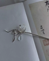 Расширенная китайская шпилька, ханьфу, аксессуар, заколка для волос, простой и элегантный дизайн, орхидея, популярно в интернете