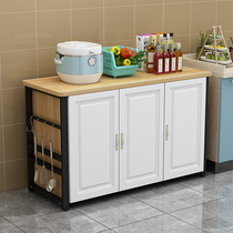 Table-cut storage multi-layer microwave sideboard small kitchen cabinet storage rack vegetable storage counter long floor-standing household