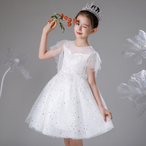 High-end Childrens Dress Princess Skirt host girl birthday flower child wedding piano playing suit shines summer