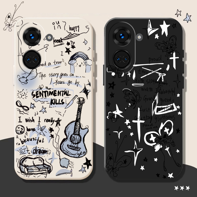 Suitable for Redmi Turbo5 Mobile Phone Case Black and White Guitar Turbo5Max Silicone New Couple Redmi Cute Full Edge Protection Turb05 Creative Stylish Internet Celebrity 5Mxa Anti-Fall Soft Shell Cartoon Suitable for Redmi Turbo5 Mobile Phone Case Black and White Guitar Turbo5Max Silicone New Couple Redmi Cute Full Edge Protection Turb05 Creative Stylish Internet Celebrity 5Mxa Anti-Fall Soft Shell Cartoon