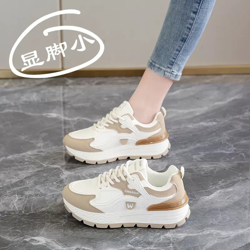 Women's 2025 New Style Height-Increasing Thick-Soled Dad Sneakers, Casual Retro Winter Sports Shoes for Women