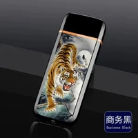 Business Black-Color Print Tiger Wungsten Film Model