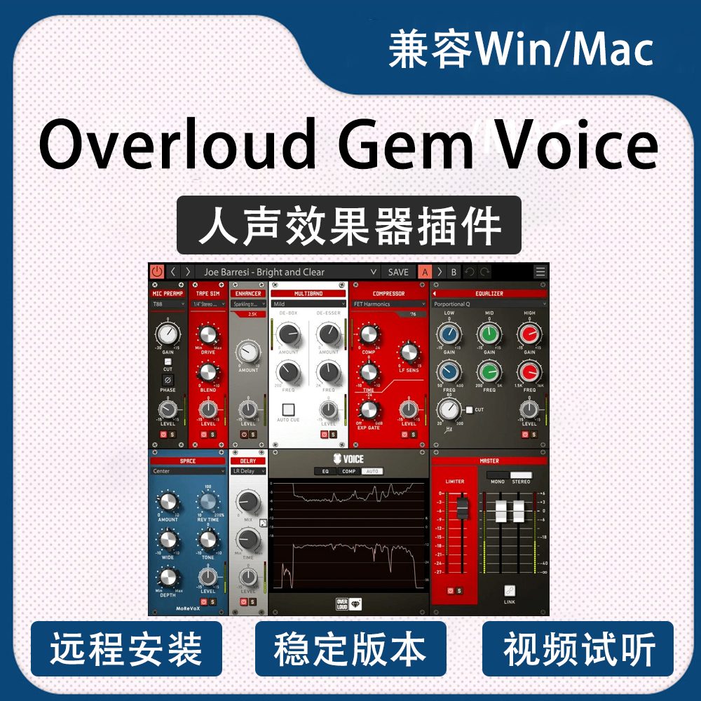Human vocal effectors Overloud Göm Voice v1 0 1 WIN MAC Support AAX