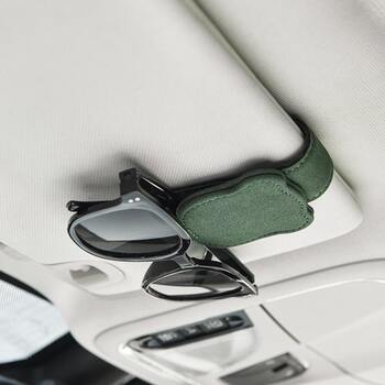Car glasses ticket storage hair clip card clip leather multi-function sunglasses sun visor glasses frame for car