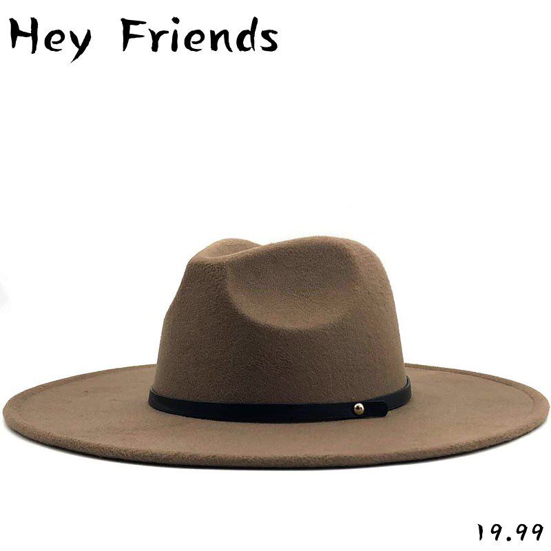 Women Men Wool Vintage Gangster Trilby Felt Fedora Hat caps