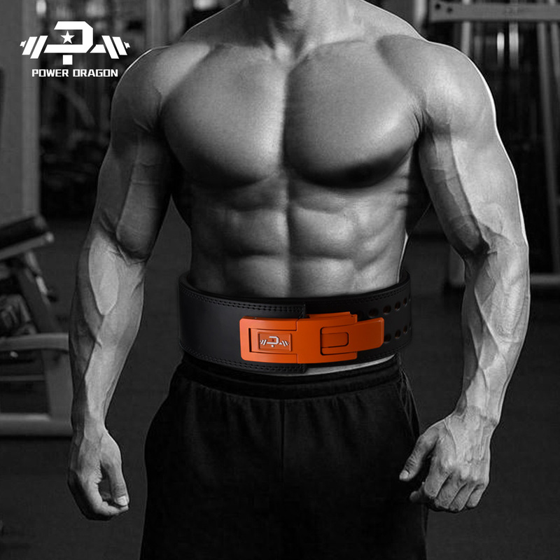 Pd Fitness Belt Quick-Release Lever Powerlifting Weightlifting Belt Competition-Grade First-Layer Cowhide Deadlift Squat Training