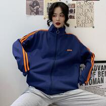 2020 jacket blouse schoolgirl Korean version spring autumn new ins retro port taste loose ball conserved casual stick 100 hitch