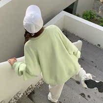 Pure color Korean version Long sleeves New women 2020 blouses 100 Lap Necropolis SALT SERIES AUTUMN AND WINTER INS SLOTH BF LOOSE