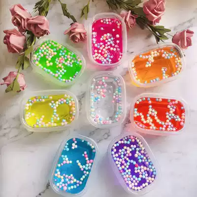 Net red foaming glue big box slime Crystal mud tent mud color mud decompression mud children's toys