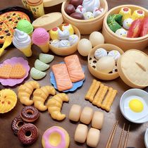 Childrens home kitchen toy Baby early simulation food steamed Xiaolongbao boy girl cooking set