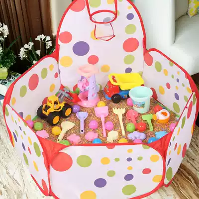 Children's toys Cassia sand pool set beach toys sand color stone men and women baby hourglass shovel bucket tools