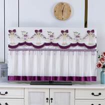 Bow tie TV cover LCD TV dust cover sitting and hanging universal lace TV cover in various sizes