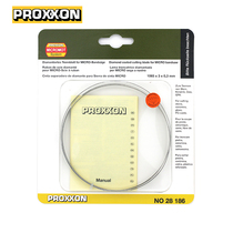 28186]German PROXXON Mini Magic band saw machine for cutting diamond band saw blades with glass ceramic tiles