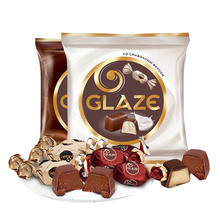 6.9元包邮 KDV 俄罗斯进口巧克力味夹心糖果 500g