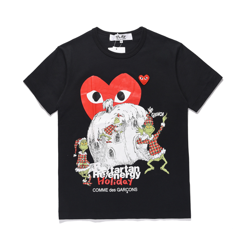 PLAY COMME des GARCONS Kawakubo Ling CDG love print short-sleeved T-shirt men and women couples summer