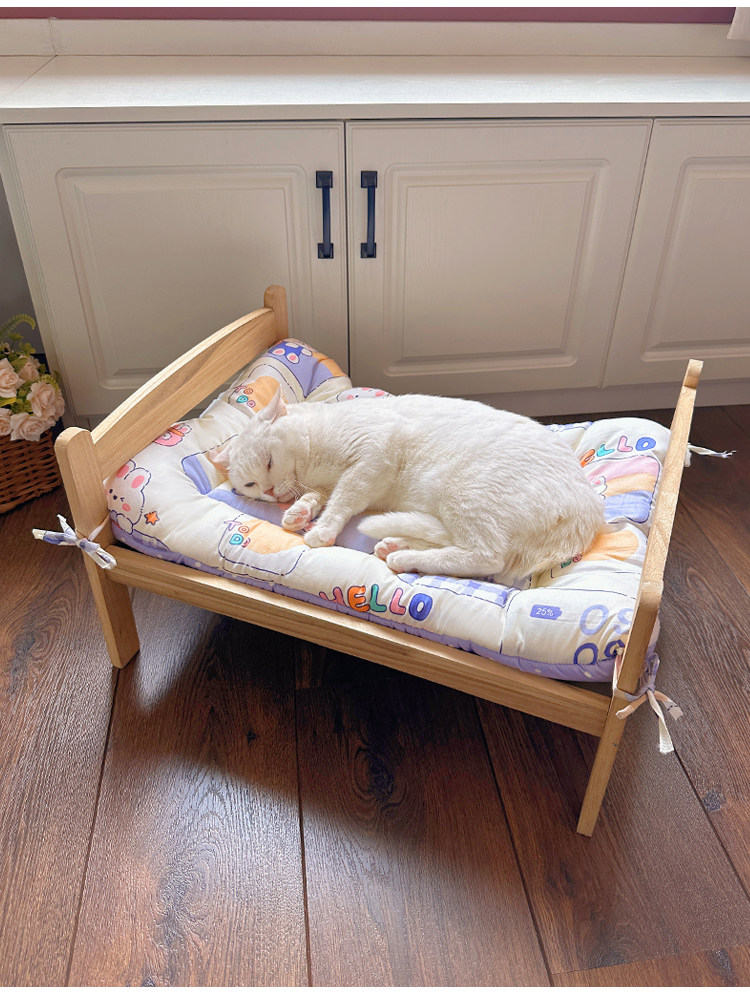 Мат 可固定纯棉狗垫子睡觉用狗窝四季通用宠物床垫狗狗睡垫狗笼猫笼垫 Yan Kee