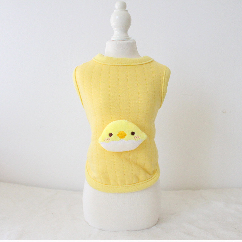 Одежда для животных 卡通可爱幼犬小体狗狗衣服 Yan Kee