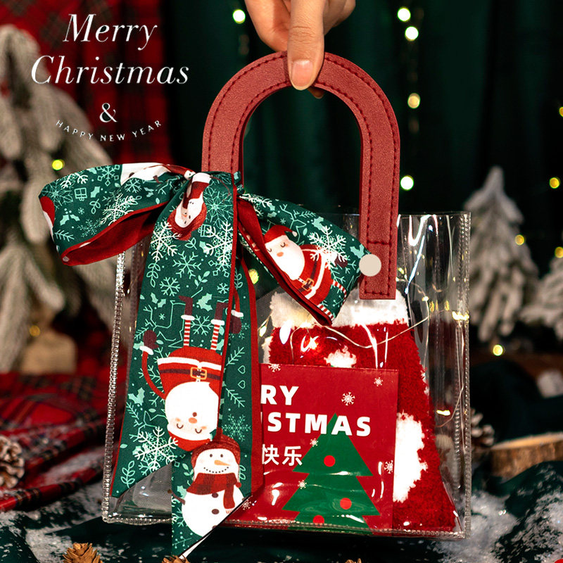 Christmas gift bag Creative Practical Companion Gift Bag Christmas Eve Apple Packaging box Red hand bag son-Taobao