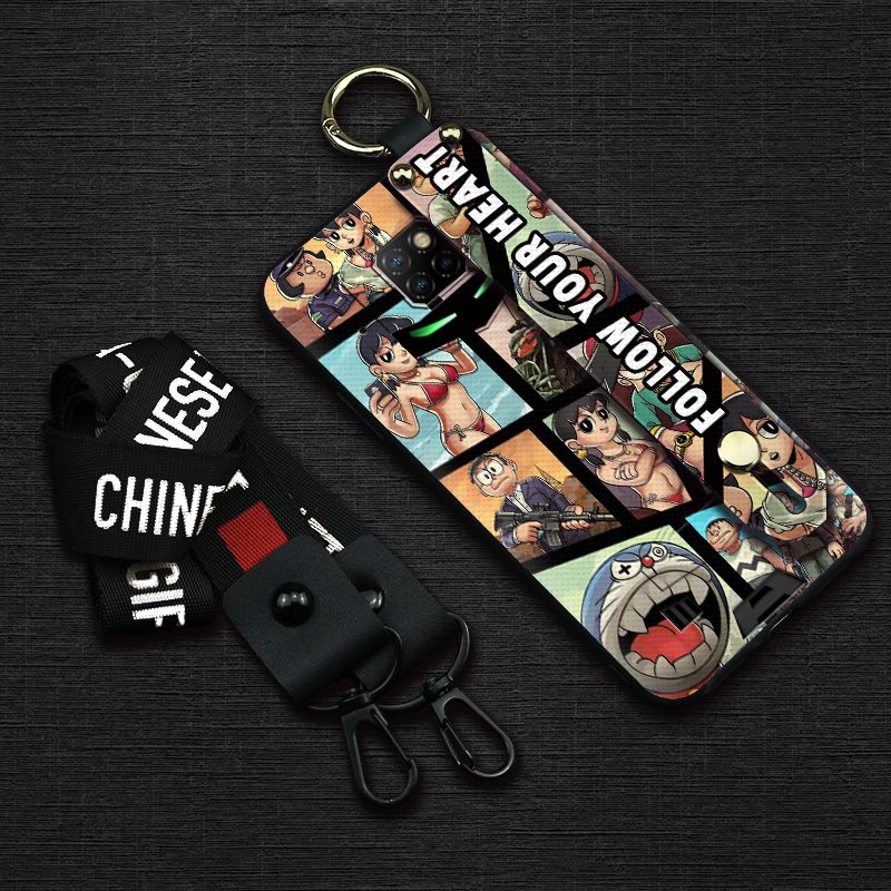 Black Wristband - Blackened Robot CatDoogee Doug S88   Pro Mobile phone shell Hot money silica gel TPU Soft shell Mobile phone bracket Graffiti Men's European style