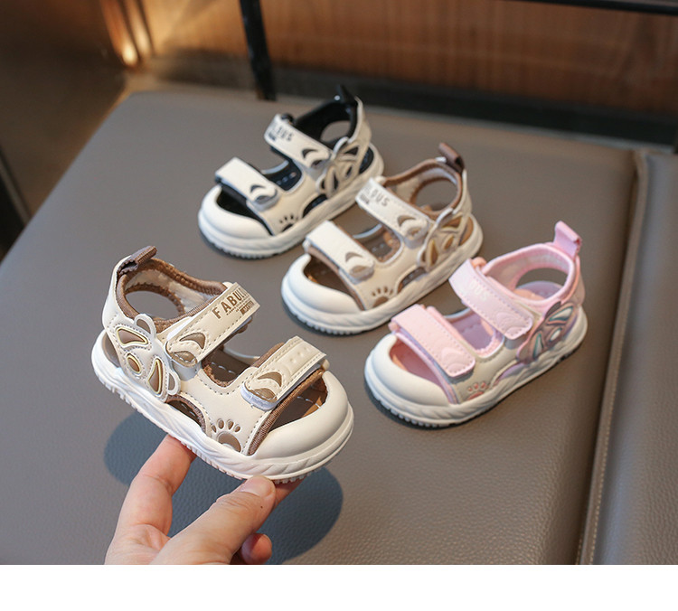 Baby Boy Sandals Summer New Style 0-1-2 Years Old 3-Year-Old Infant Soft-Soled Walking Shoes Children's Closed-Toe Non-Slip Beach Shoes Trendy — 2