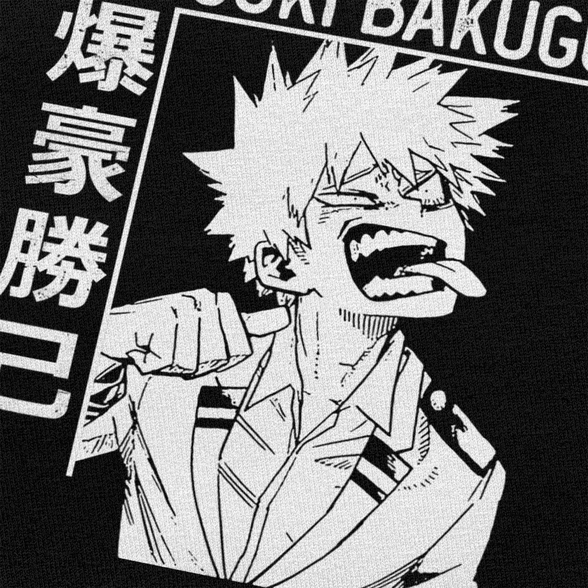Смешная мужская футболка Katsuki Bakugo из Boku No Hero Academia