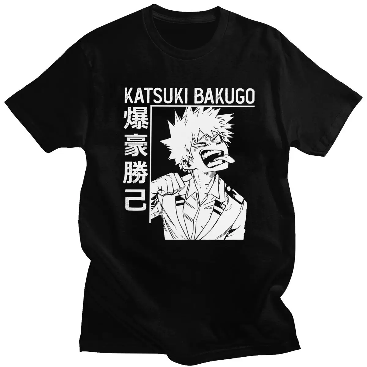 Смешная мужская футболка Katsuki Bakugo из Boku No Hero Academia