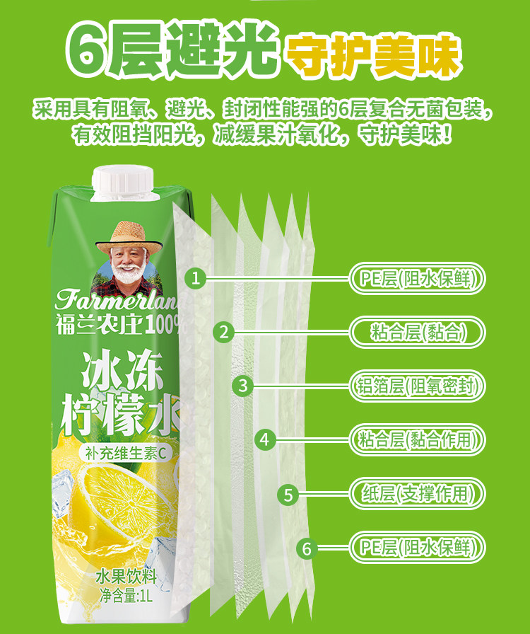 安享好物 安享E级果汁-福兰农庄冰冻柠檬水  
