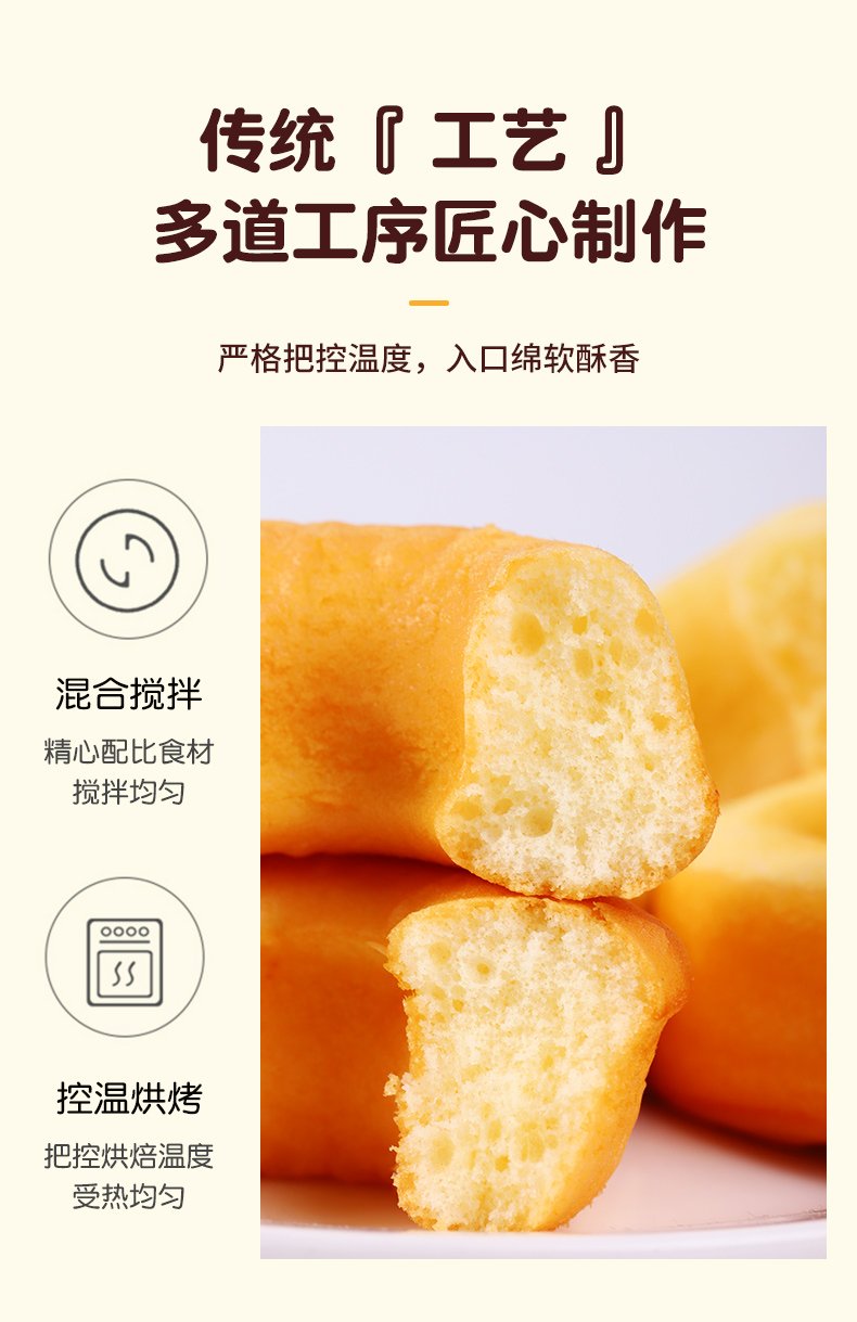 【好有力】甜甜圈蛋糕面包甜品整箱早餐