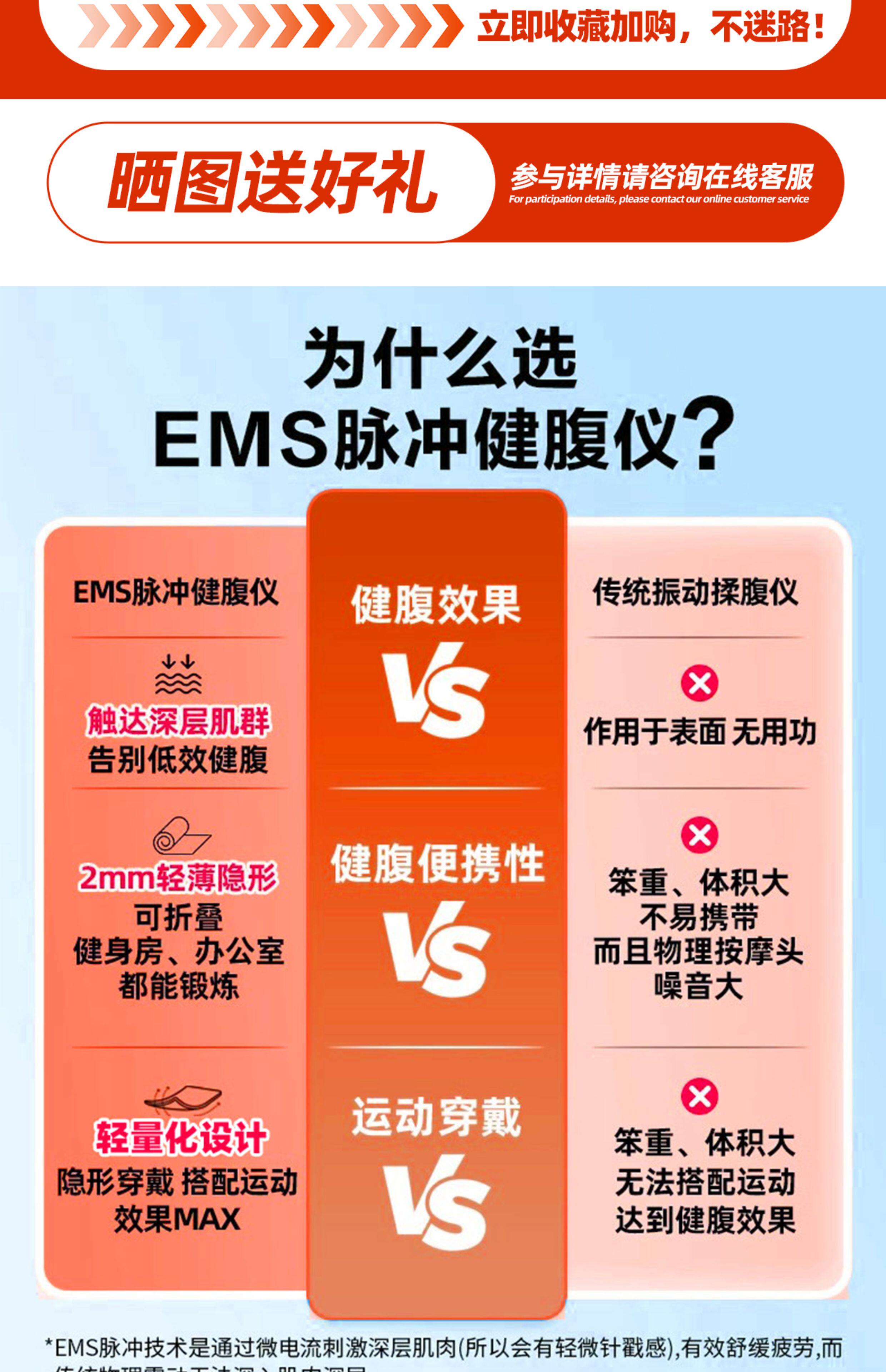 ems微电流穿戴健身仪 ems健腹腰带抖抖甩脂机瘦腹部燃脂神器瘦肚子减肥塑形脉冲健身仪 Leboole
