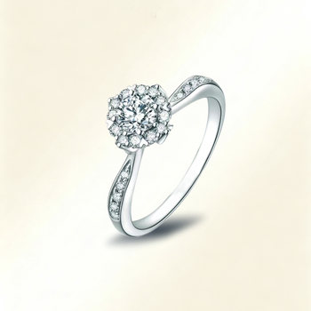 18k gold platinum cultured diamond ring for women as bright as stars