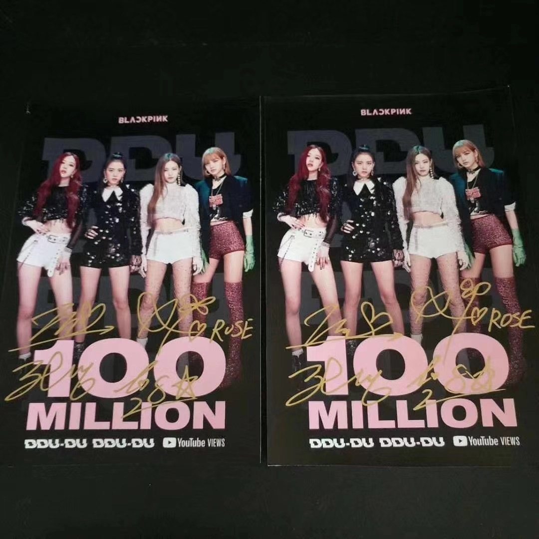 BLACKPINK PRO-PEN SIGNATURE POSTER STARS PERIMETER PRO-SIGN FIDELITY