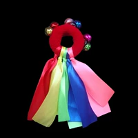 12 длинная лента красный эластичный круг (один)