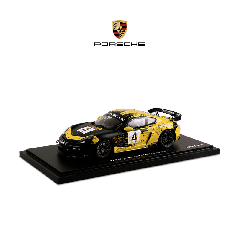 (New Year gift) Porsche Porsche 718 Cayman GT4 Clubsport 1:18 car model