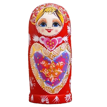 Genuine Russian matryoshka toy 10-layer 5-layer air-dried basswood hand-painted birthday gift childrens educational pendulum