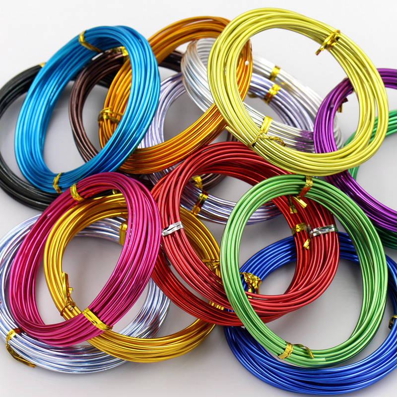 2.0mm Colored Round Aluminum Wire Pure Aluminum Wire DIY Student Handmade Model Making Material Frame Bracket Design
