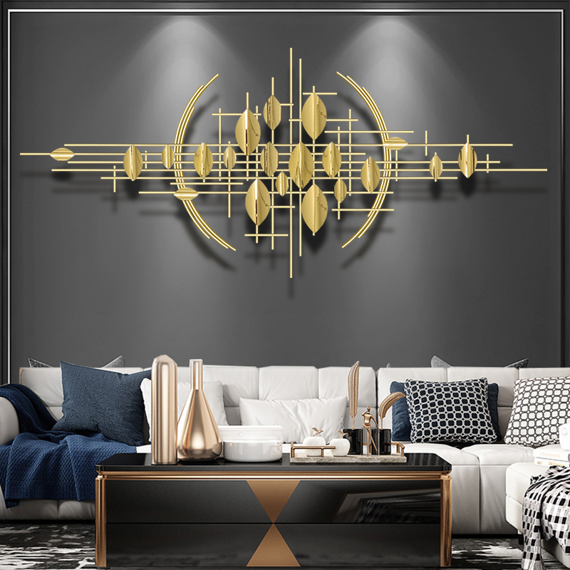 Modern light and luxurious wall decorated living room sofa TV background wall-mounted fashion bedroom wall metal creative decoration hanging decoration
