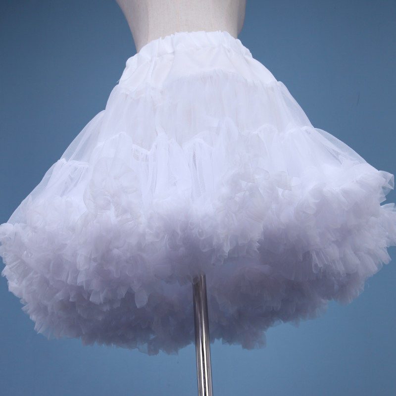 Lolita white yarn Super-bowed violent veil-skirt skirt-skirt-skirt-body, bowel-bowed cotton cloud support
