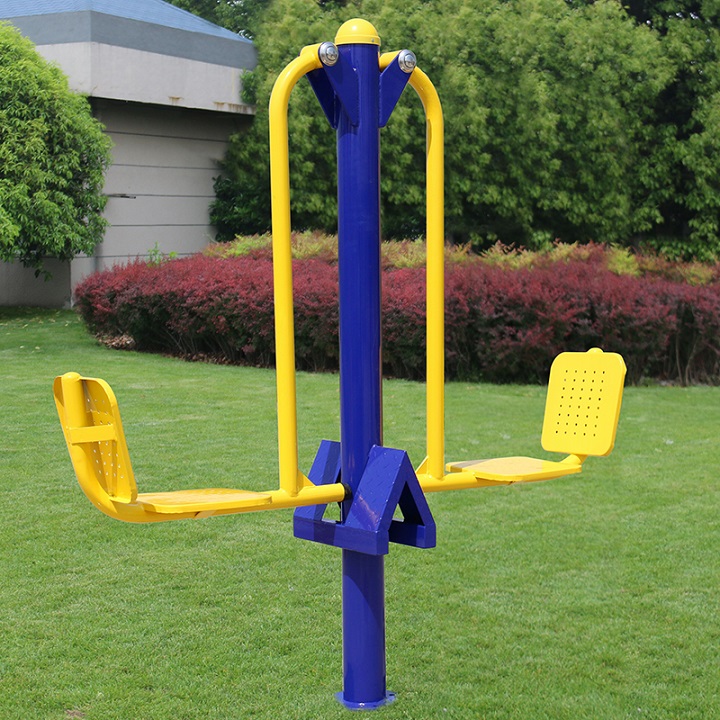 Outdoor Fitness Equipment Community Park Community Square Outdoor Trio Four Paths Pedaliser Biathlon Pedaling